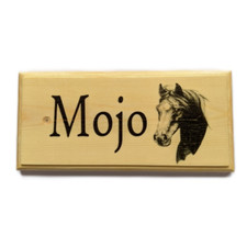Personalised Black Horse Plaque, Stable Door Name Sign Gift Barn House Farm