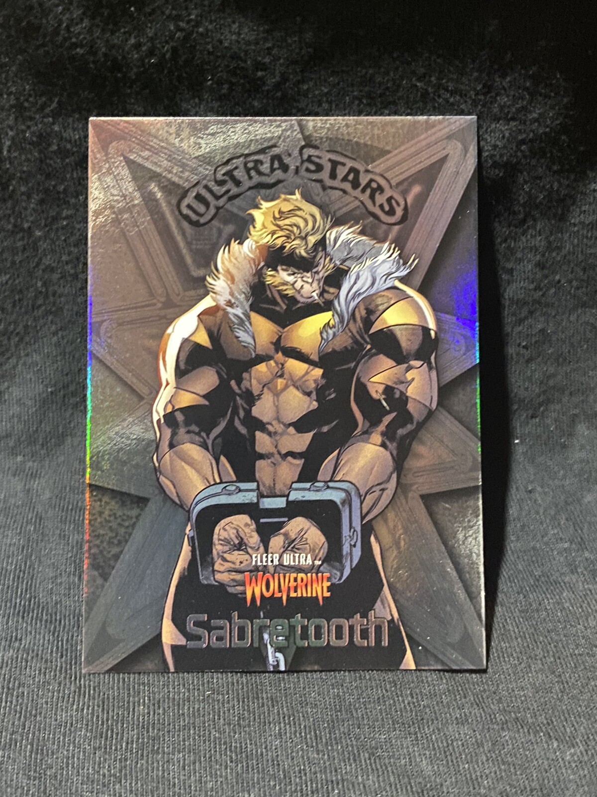 Sabretooth #US3 Marvel 2023 Fleer Ultra Wolverine Ultra Stars trading card — raw and PSA graded price guide