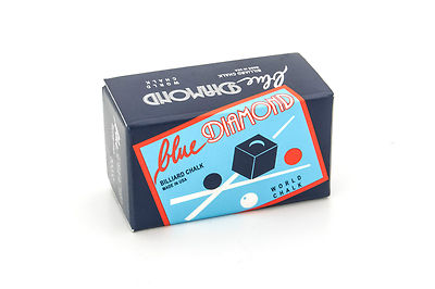 Billard Zubehör Kreide Billardkreide Longoni '' BLUE DIAMOND ''  blau 2er Pack 