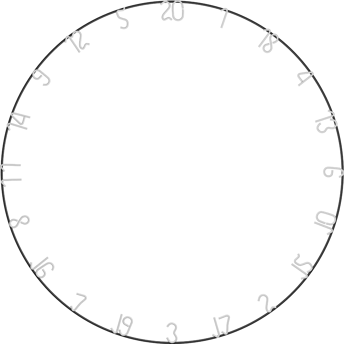 Dartboard number ring sale