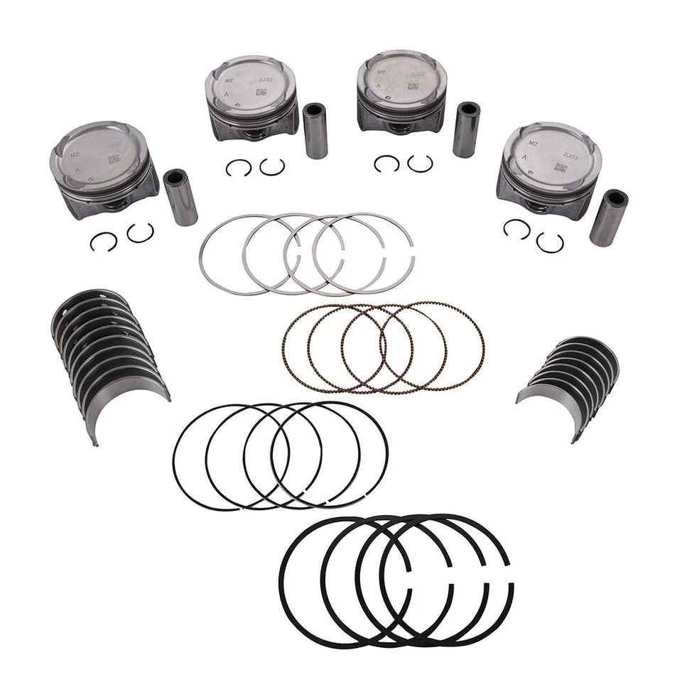 4 x Piston & Rings kit For Kia Soul Forte Forte5 Hyundai Elantra 2.0L 2014-2018 Foto 3 de 4