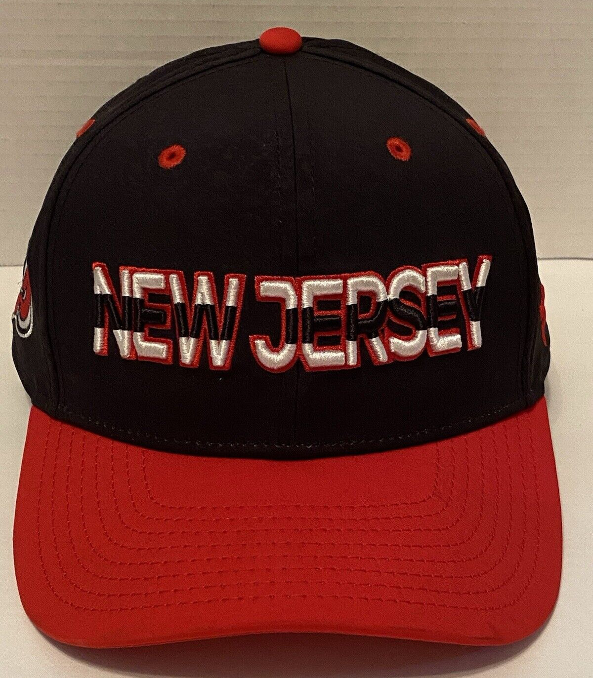 New Jersey Devils Black Red Adjustable Snapback H… - image 1
