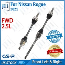 OE Front Pair Left Right CV Axle Shaft Set for 2021 Nissan Rogue L4 2.5L FWD