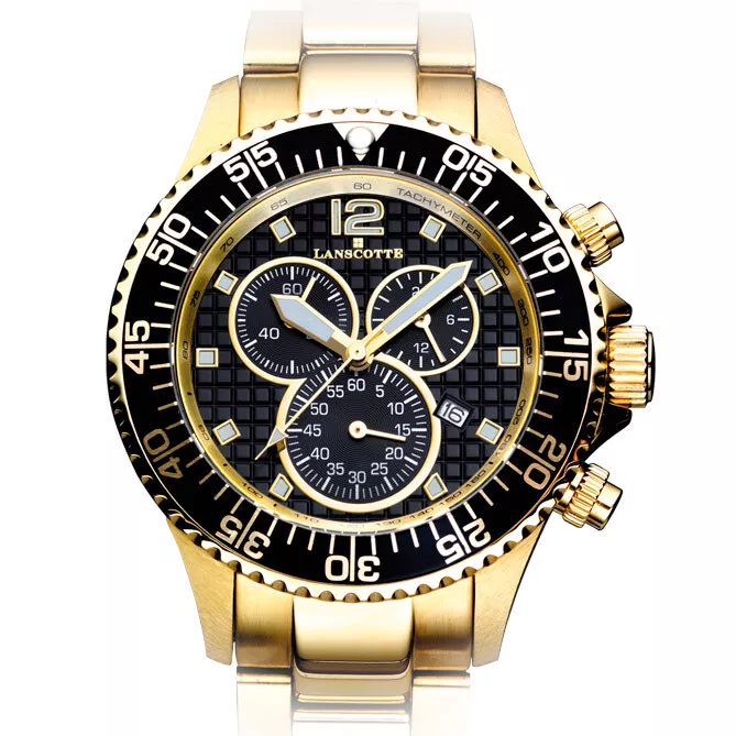 RELOJ PULSERA LANSCOTTE ABSOLUTE GOLD + CAJA