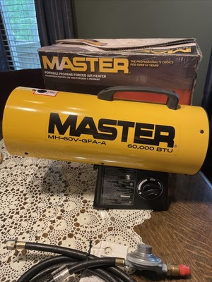 Master Propane Forced Air Torpedo Heater, 60,000 BTU, MH-60V-GFA-A | eBay