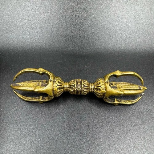 Old Tibet Tantra Buddhism Tibetan Bronze Dorje Phurpa Pestle Vajra Exorcism - Picture 8 of 13