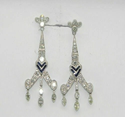 Orecchini antichi in pietra principale diamante