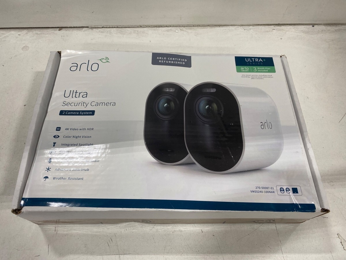 Arlo Ultra 4K UHD Wire-Free Security System with 2 Camera