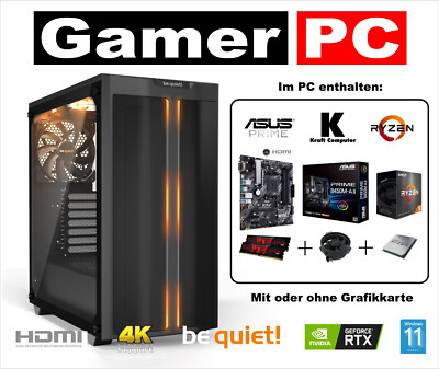 Gamer PC Ryzen 5 4500 (6x4,1GHz)+ASUS B450M-A II +32GB 3200MHz +1TD SSD +RTX3050