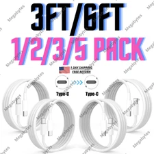 1-5X USB-C to USB-C Type C Cable Fast Charger Charging Cord For Samsung Macbook