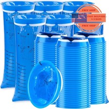 Bolsas desechables para v mitos, paquete de 100, resistentes a fugas, port tiles