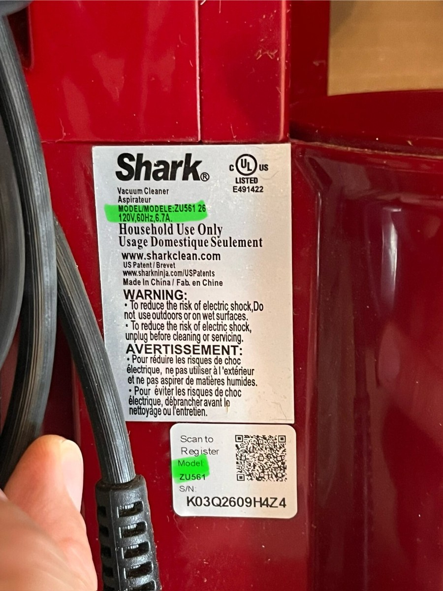 SHARK VACUUM PARTS ZU561 36 RED | eBay