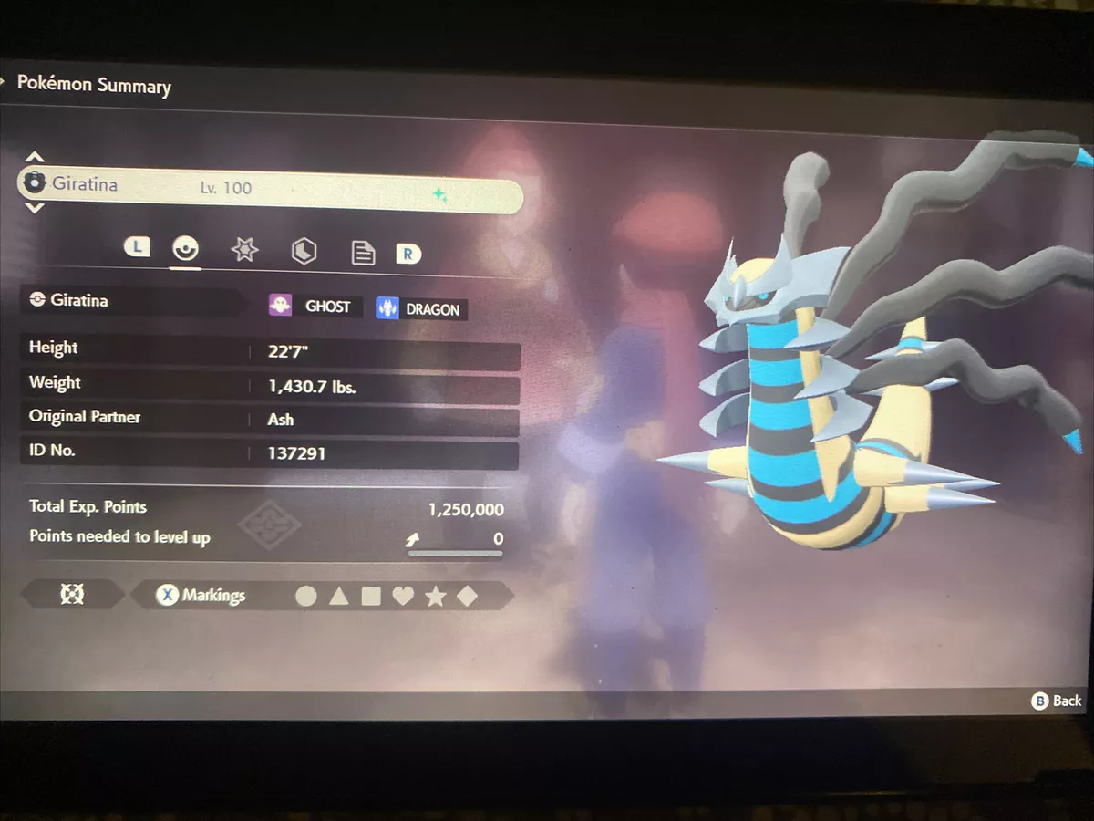 Pokemon Legends Arceus Shiny Giratina Origin Form Max Effort