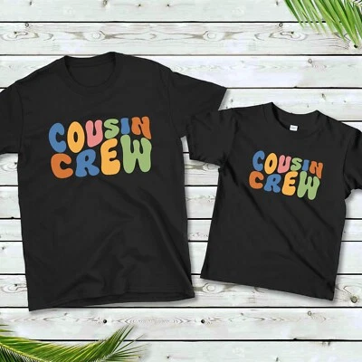 FRUIT OF THE LOOM Neu Kinder Jungen Mädchen Cousin Crew Love T-Shirt süß 2025 Familie passendes T-Shirt Oberteil