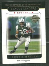 2005 TOPPS FOOTBALL CURTIS MARTIN, LEAGUE LEADERS #311