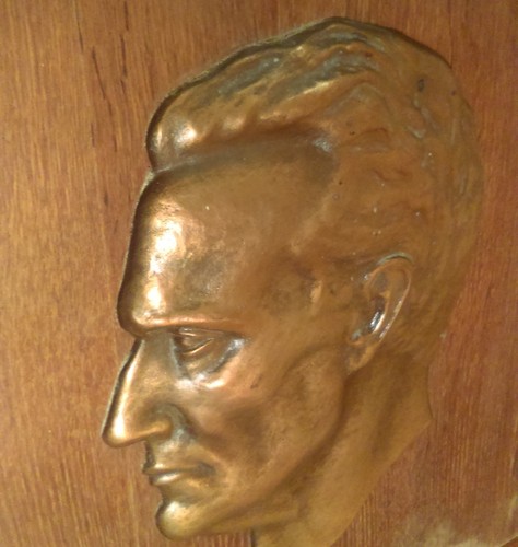 JOSIP BROZ TITO, VINTAGE GROSSE TAFEL, kommunistischer Führer Jugoslawien, Bronze und Holz - Bild 3 von 4