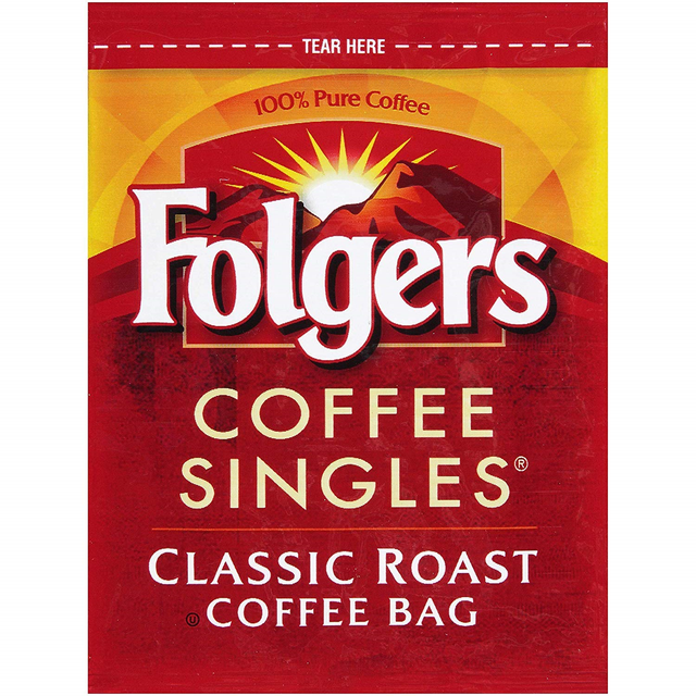 Folgers Coffee Singles Classic Roast Bags 114 Count Freshly Brewed Single Serve for sale online