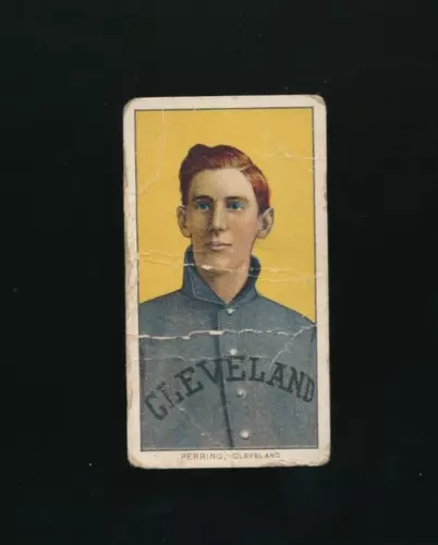 1909 T206 Polar Bear back George Perring Portrait poor condition tough back
