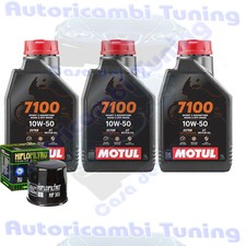 Set Entretien Huile Motul 7100 10W50 + Filtre pour Honda RVF750 R RC45 � 1994>