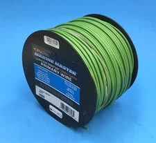 DEKA 14 AWG GREEN Marine Tinned Copper Boat Stranded Wire 100 Feet Made in USA