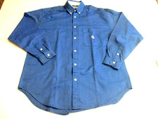 Nautica Boys Blue Long-Sleeve Button-Down Shirt Size Large 16-18 Regular NEW WOT