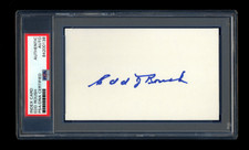 EDD ROUSH SIGNED MINT INDEX CARD PSA/DNA AUTOGRAPHED HOF 1919 REDS WSC