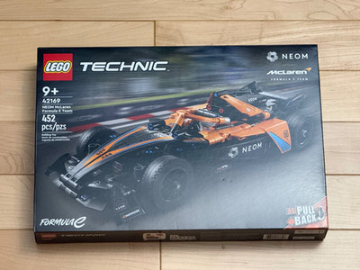 LEGO Technic 42169 NEOM McLaren Formula E Pull Back Car Set 452 pcs NISB