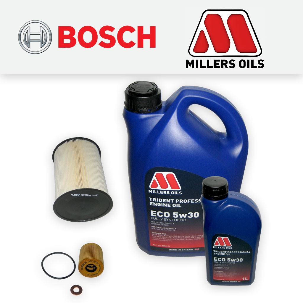 SERVICE KIT for FORD FOCUS MK3 2.0 TDCI OIL AIR FILTERS +MILLERS OIL (2010-2017)