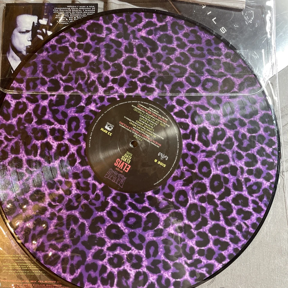 Sings Elvis-A Gorgeous Purple Leopard Picture Disc Vinyl by Danzig (Record,... - Image 2 of 2