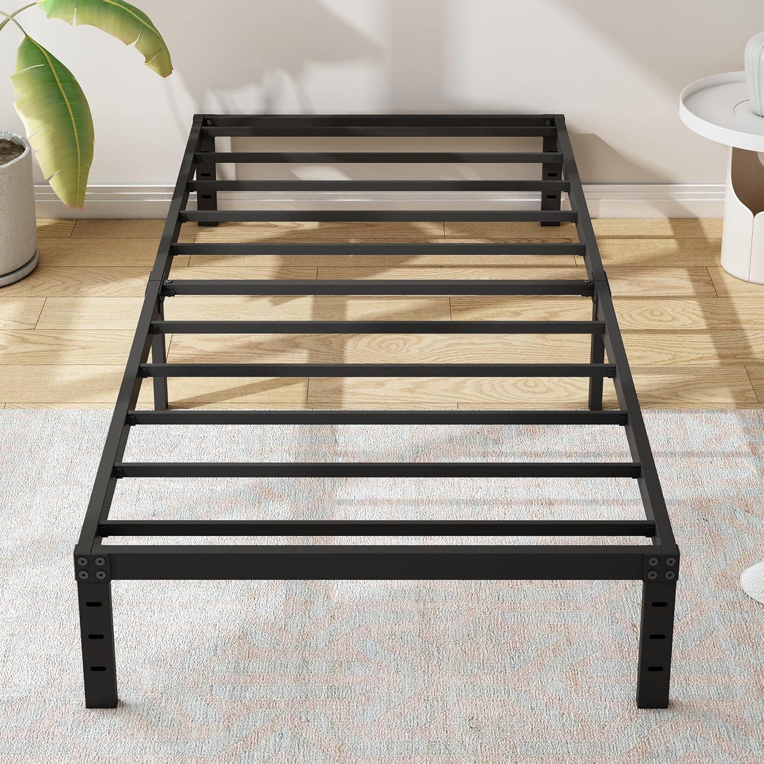 S, Heavy Duty Metal Bed Frame Twin Xl, No Box Spri