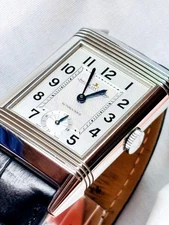 Jaeger-LeCoultre Grande Reverso Automatic Night and Day Stainless Steel Silver