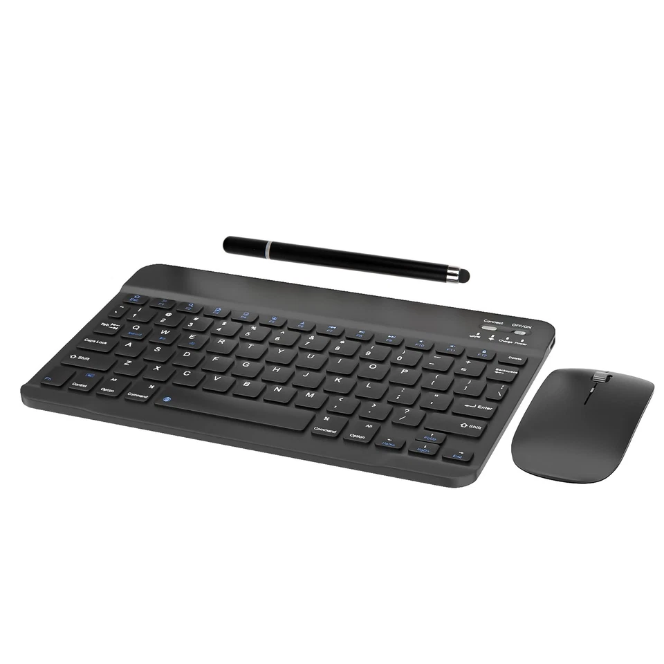 Wireless Bluetooth Keyboard Mouse Stylus Pen Portable for PC/Laptop/iPad/Tablet - Image 3 of 4