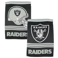 NFL Las Vegas Raiders Double Sided Garden Flag in Team Colors, 12.5 x 18-Inch