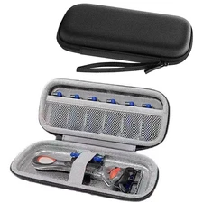 Safety Razor Cover Travel Case Compatible With Gillette & Harrys Case Black New