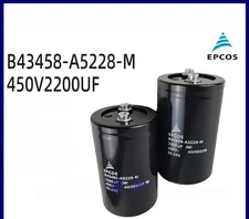 1PCS EPCOS inverter aluminum electrolytic capacitor B43458-A5228-M 450V 2200UF