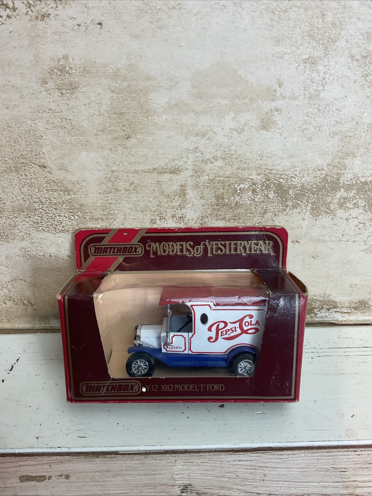 Matchbox Y-12 1912 Ford Model ‘T’ Pepsi Cola,  MODELS OF YESTERYEARS, Vintage