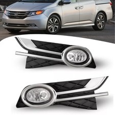 For Honda Odyssey 2014-2017 Clear Lens Pair Fog Lights Lamps Wwiringswitch