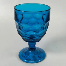 Viking Bluetique Georgian Blue Water Goblet - Vintage 1970s MCM