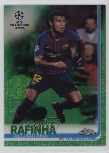 2018-19 Topps Chrome UCL Green Refractor 58/99 Rafinha Alcantara #47 1o2