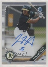 2019 Bowman Chrome Prospects Refractor 425/499 Jameson Hannah #CPA-JHA Auto 0p45