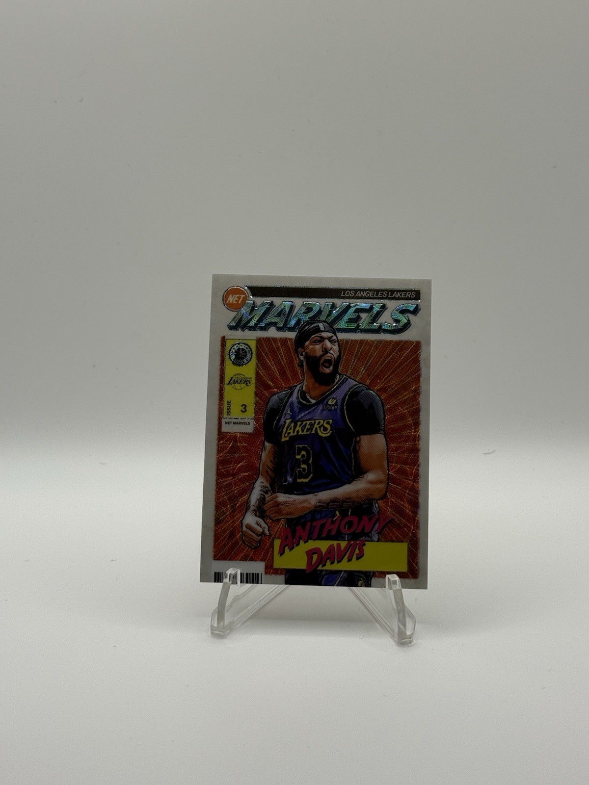 2023-24 Panini Nba Hoops Premium Stock - Retro Net Marvels Anthony Davis #15