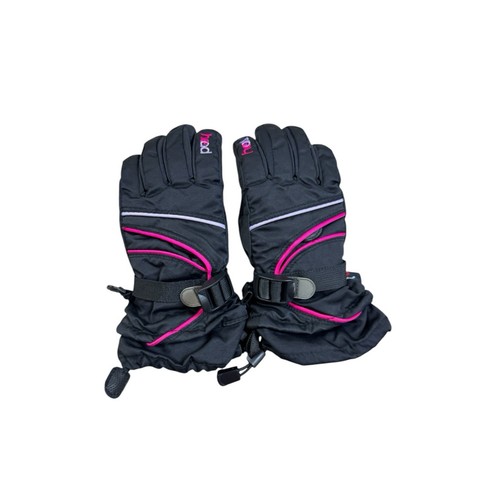 HEAD Dupont Sorona Big Girls Softshell Ski Glove Black/Pink