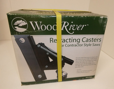 Wood River WoodRiver Retracting Casters For Contractor Style Saws Set Of 4 - NEW