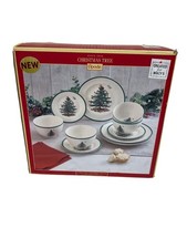 Spode Christmas Tree 10 Pc. Dinnerware Set Missing 2 Pieces