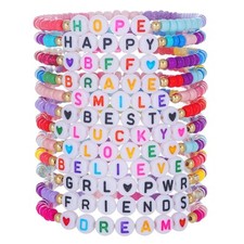 Friendship Bracelets Boho Stackable Bracelets for Women Surfer Heishi Clay Bead