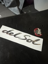 Del Sol Trunkgarnish Decal Chrome