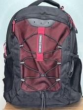 SWISSGEAR 5725 Mochila Estuche para Laptop Negro y Rojo Escuela Viaje Trabajo