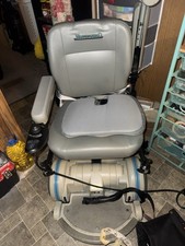 Hoveround MPV5 Power Wheelchair Gray Joystick Padded Armrest 4 Wheels Electric