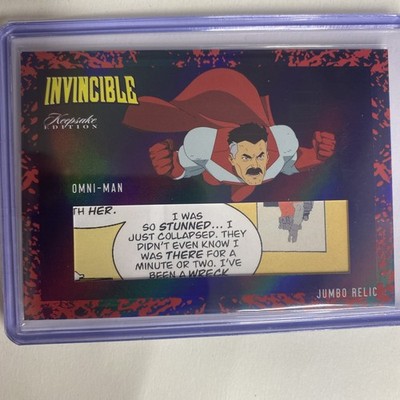 Omni-Man Jumbo Relic Silver Keepsake Invincible Season 1 Card #553 Blood Blaster
