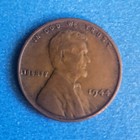 1944 Lincoln Wheat Small Cent KM#132 Philadelphia Copper BN Business Strike — photo 1